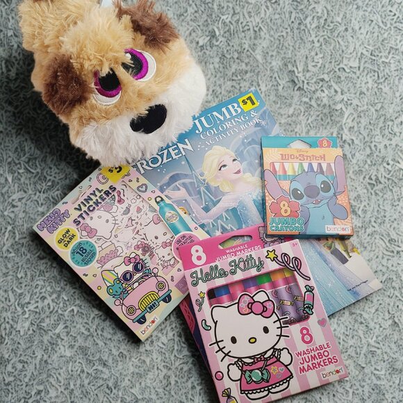 Kids Activity & Plush Set – Hello Kitty, Frozen, Lilo & Stitch, Baby Stuffies - Picture 1 of 13